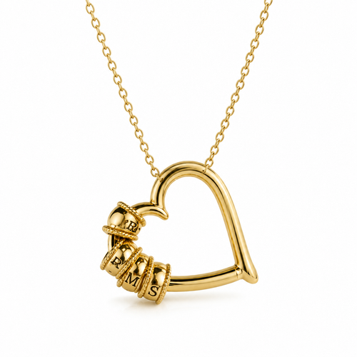 To My Daughter Together Family Heart Necklace