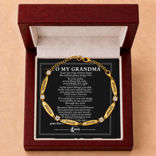To My Grandma Everyday Love Nameplate Chain Bracelet