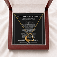 To My Grandma Together Family Heart Necklace