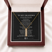 To My Grandma Shine Stone-Set Bar Necklace
