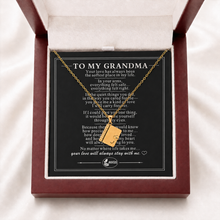 To My Grandma Love Story Mini Book Pendant Necklace
