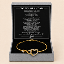 To My Grandma Heartfelt Infinity Heart Bracelet