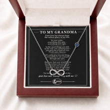 To My Grandma Forever Stone-Set Infinity Necklace