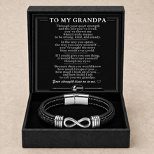 To My Grandpa Double-Strand Infinity Bracelet