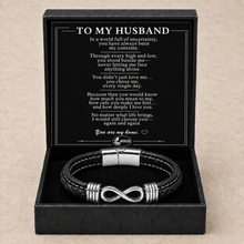 To My Husband Double-Strand Infinity Bracelet