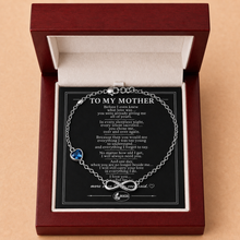 To My Mother Family Stone Infinity Chain Bracelet