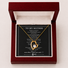 To My Mother Love Solitaire Heart Necklace