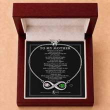 To My Mother Forever Two-Stone Infinity Bracelet