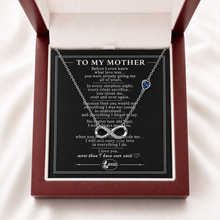 To My Mother Forever Stone-Set Infinity Necklace