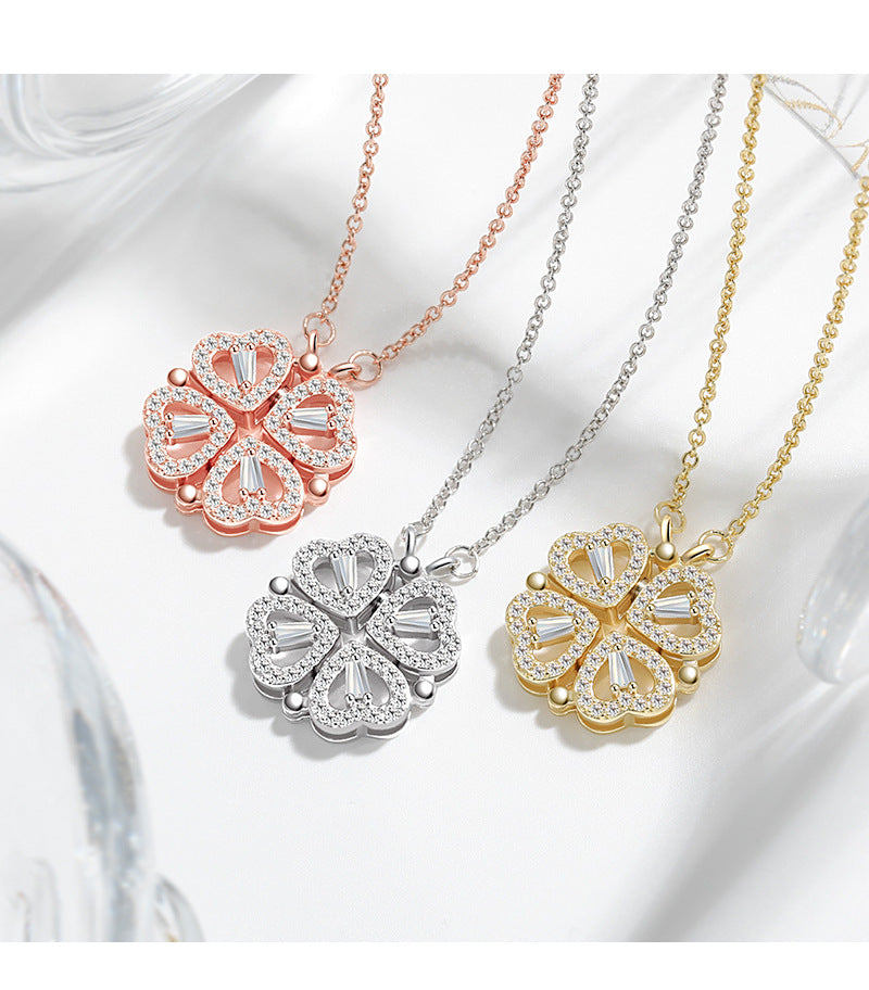 To My Daughter Lucky Heart Necklace