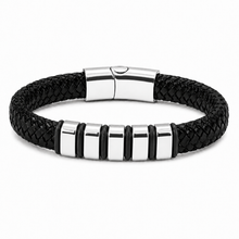 To My Father Strength Black Bead Bracelet
