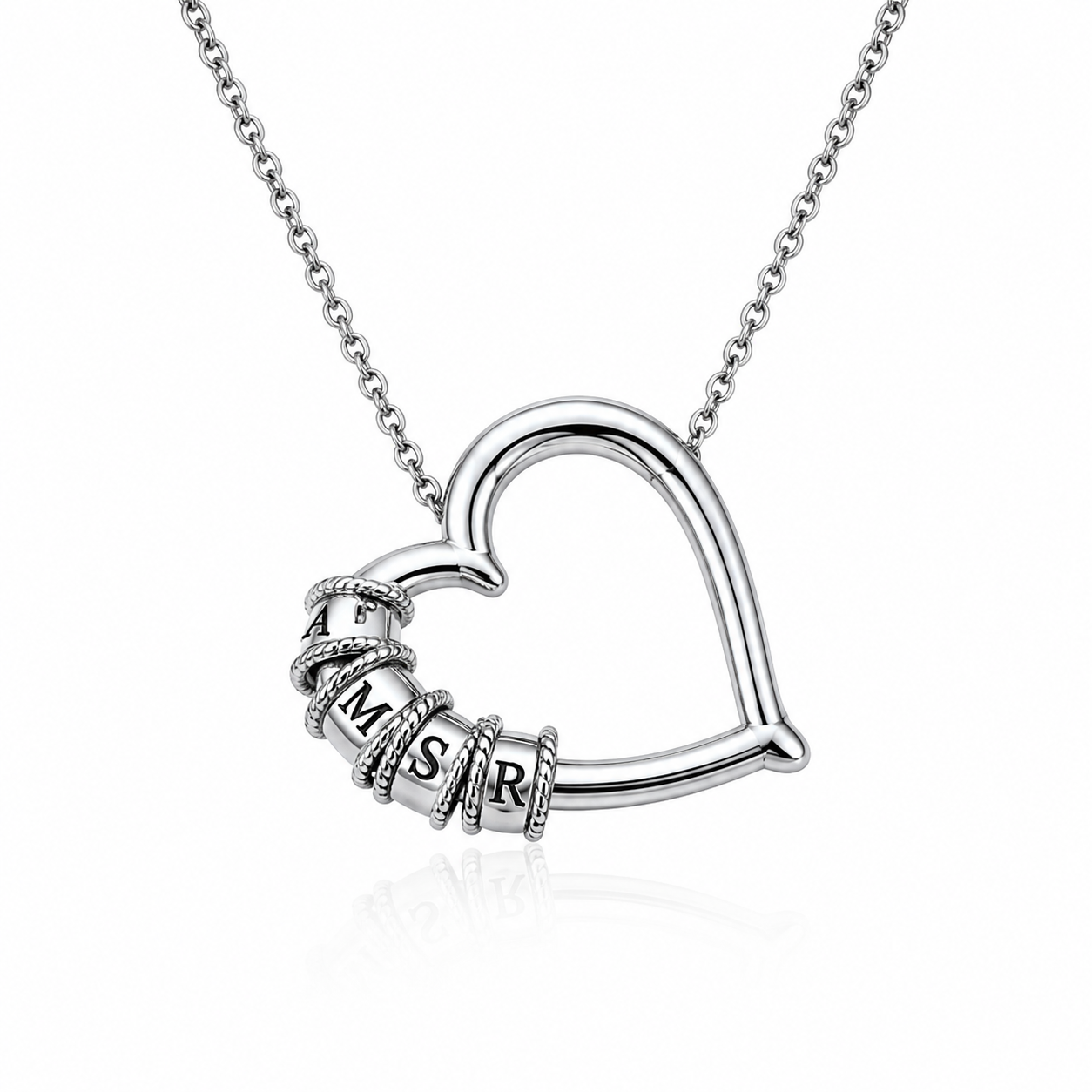 To My Wife Together Family Heart Necklace
