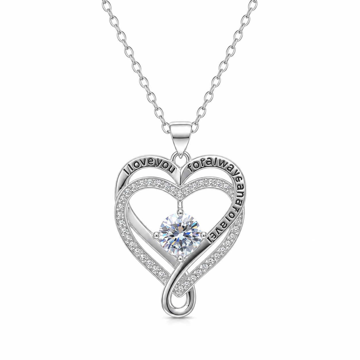 To My Grandma Forever Infinity Heart Necklace