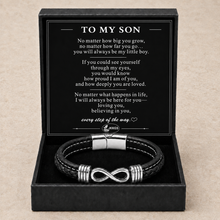To My Son Chase Dreams Double-Strand Infinity Bracelet