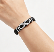 To My Father - Anchor of Our Family Leather Bracelet