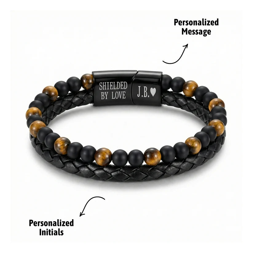 To My Son – Tiger Eye Guardian Protection Bracele