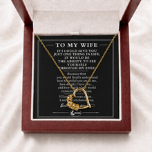 To My Wife Together Family Heart Necklace