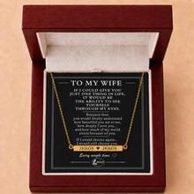 To My Wife Always Close Horizontal Bar Necklace
