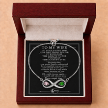 To My Wife Forever Two-Stone Infinity Bracelet
