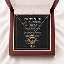 To My Wife Together Four-Stone Family Heart Necklace