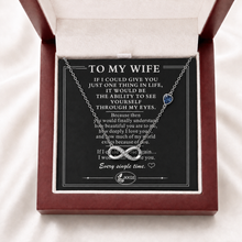 To My Wife Forever Stone-Set Infinity Necklace