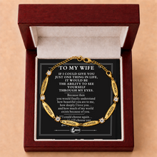 To My Wife Everyday Love Nameplate Chain Bracelet