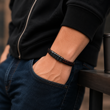 To My Grandpa Legacy Two-Tone Woven Bracelet