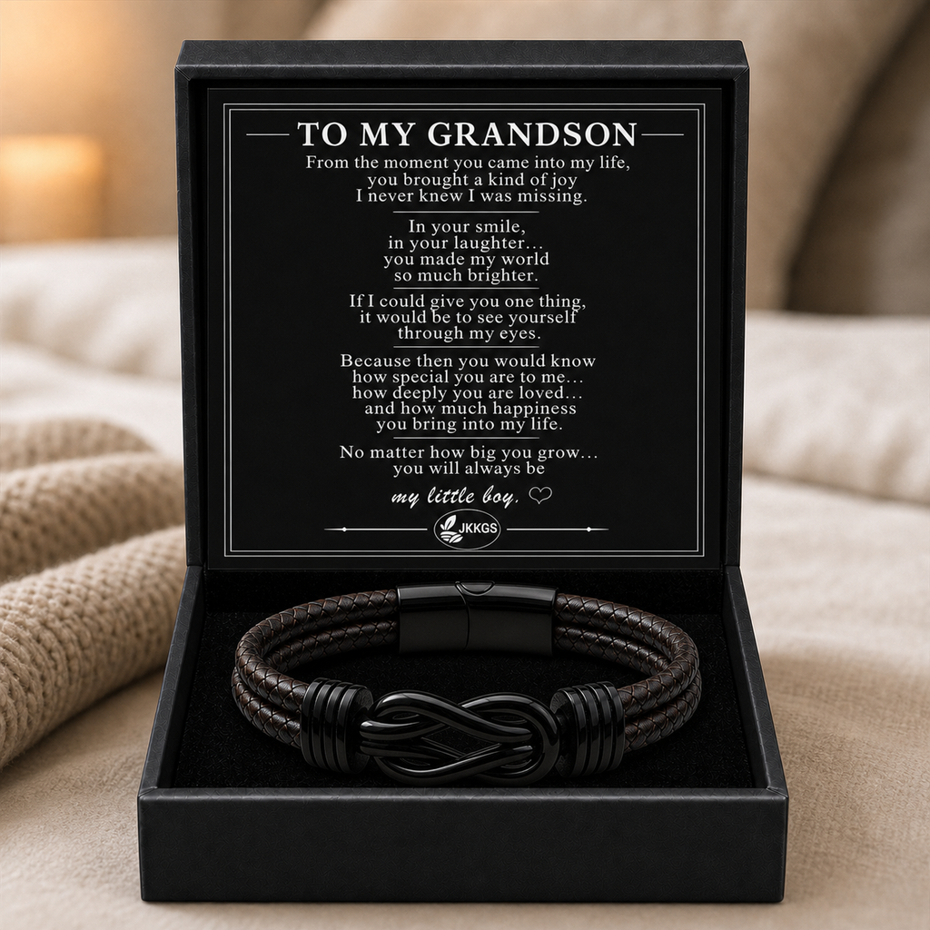 To My Grandson Legacy Personalized Name Bracelet