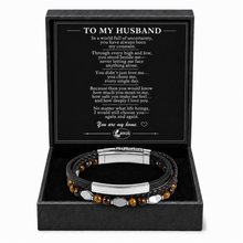 To My Husband - Quiet Devotion Stainless Steel Bracelet