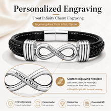 To My Father Double-Strand Infinity Bracelet