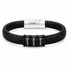 To My Grandpa Legacy Message Bar Bead Bracelet