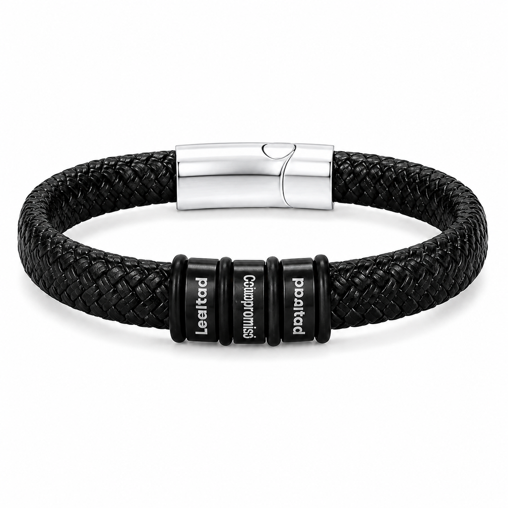 To My Son Legacy Message Bar Bead Bracelet