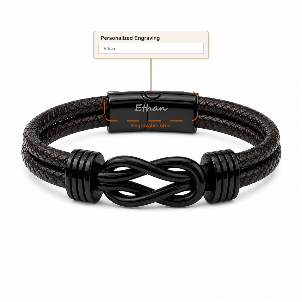To My Grandson Legacy Personalized Name Bracelet