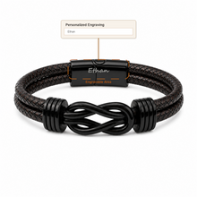 To My Son - Your Name, My Heart Bracelet