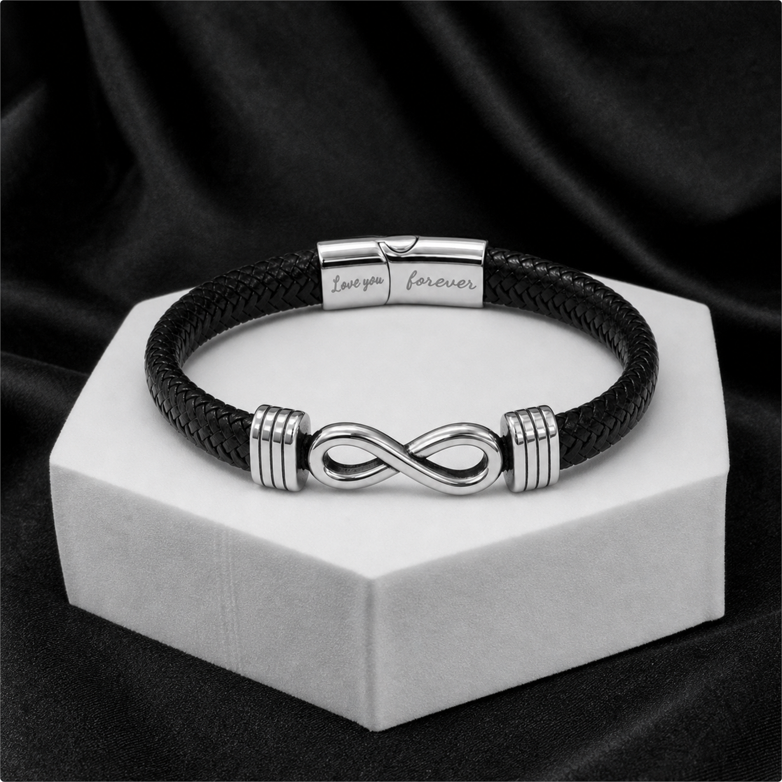 To My Father - Woven Strength Braided Leather Bracelet
