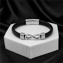 To My Husband - Two Lives One Bond Braided Leather Bracelet
