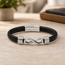 To My Father - Woven Strength Braided Leather Bracelet