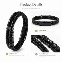 To My Father Family Bond Layered Braided Bracelet