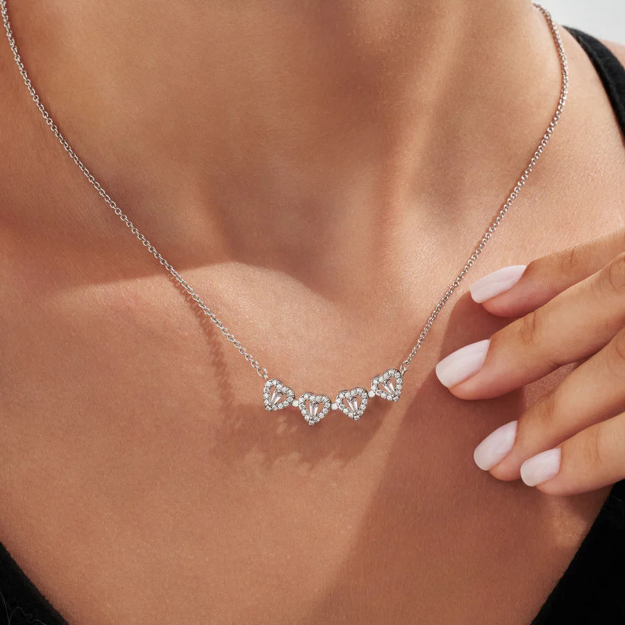 To My Daughter Lucky Heart Necklace