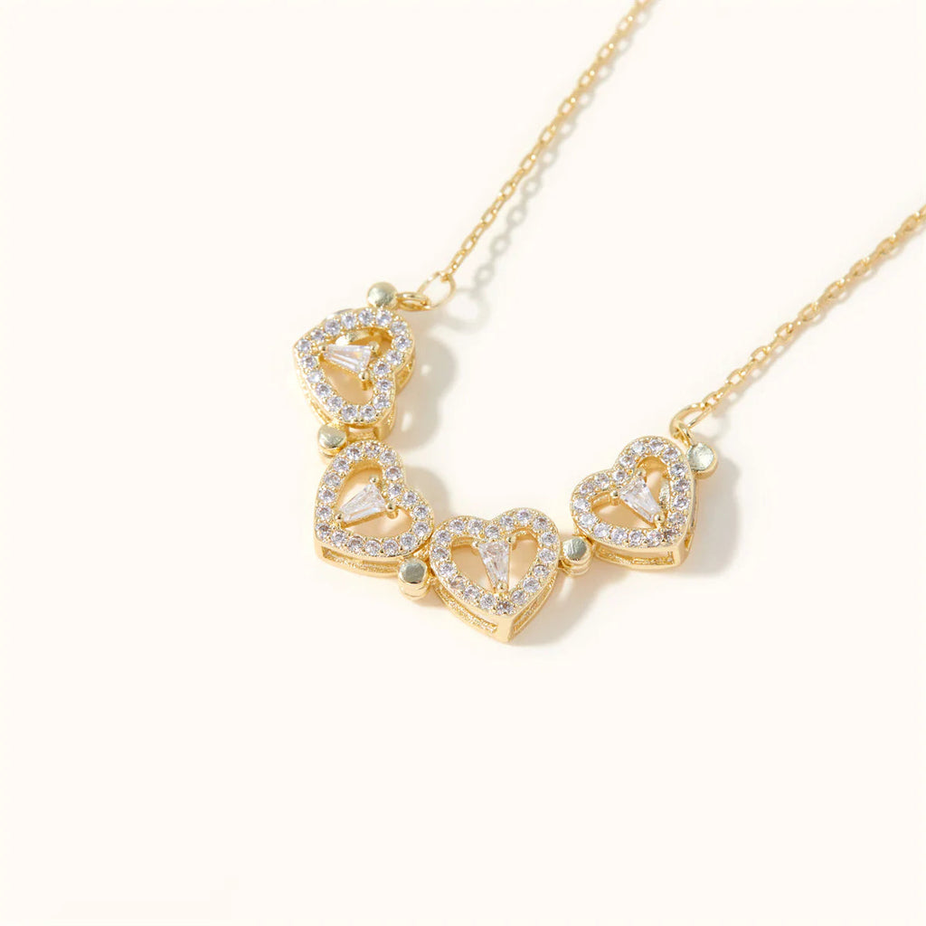 To My Daughter Lucky Heart Necklace