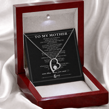 To My Mom - Eternal Love Heart Pendant Necklace