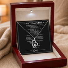To My Daughter - Eternal Love Heart Pendant Necklace
