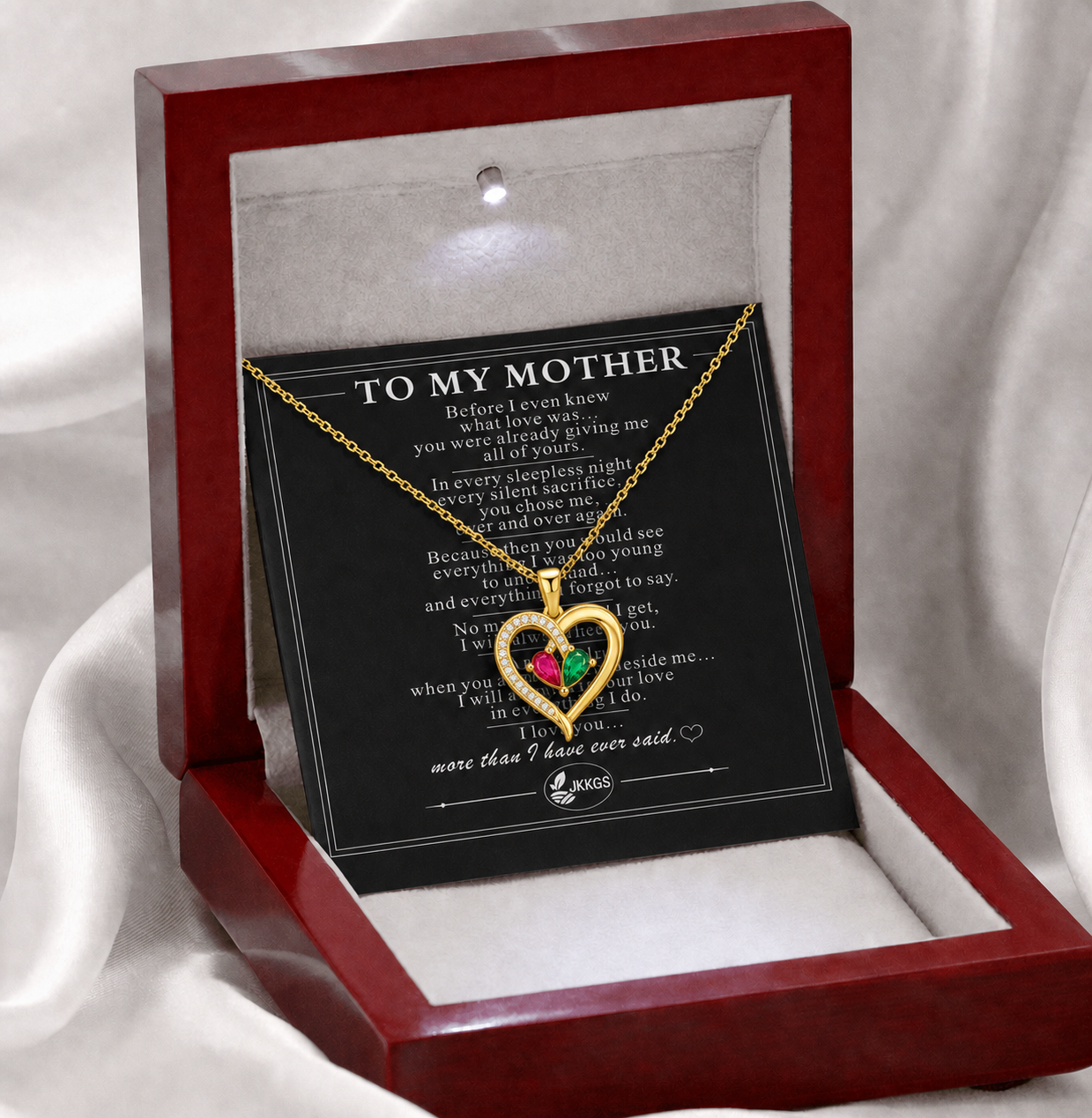 To My Mom - Forever in My Heart Pendant Gift Set