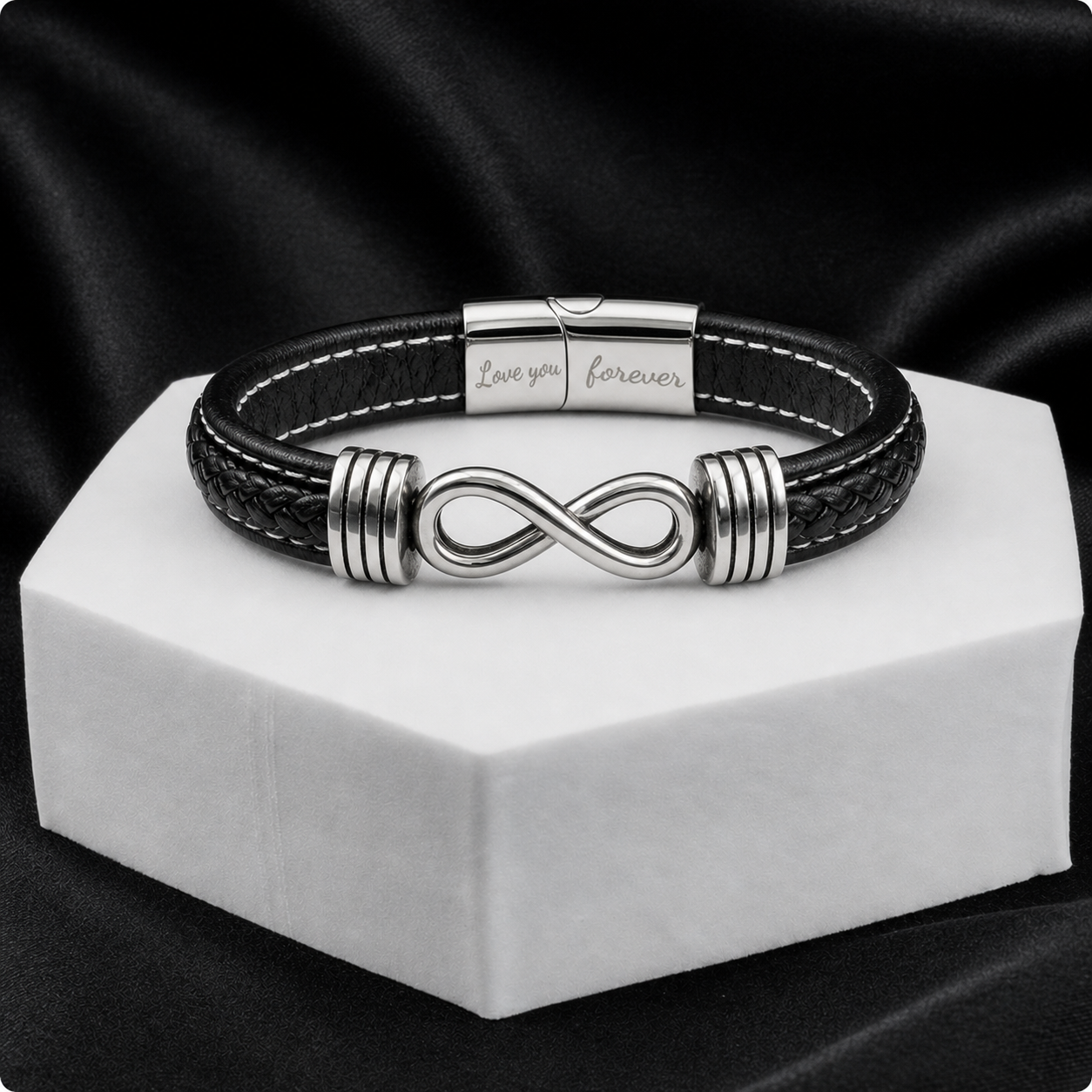 To My Husband - Love You Forever Personalized Bracelet
