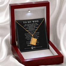 To My Wife - Forever Brilliant Gemstone Pendant Necklace