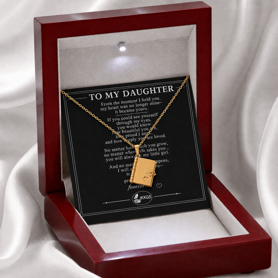 To My Daughter - Forever Brilliant Gemstone Pendant Necklace