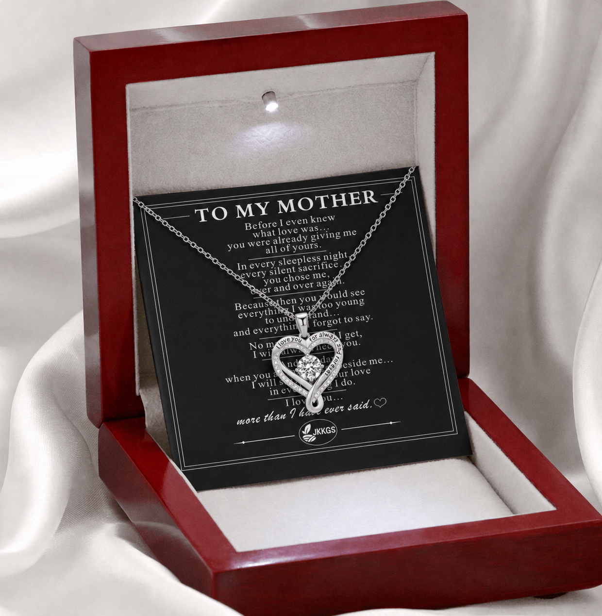 To My Mom - Timeless Elegance Pendant Necklace
