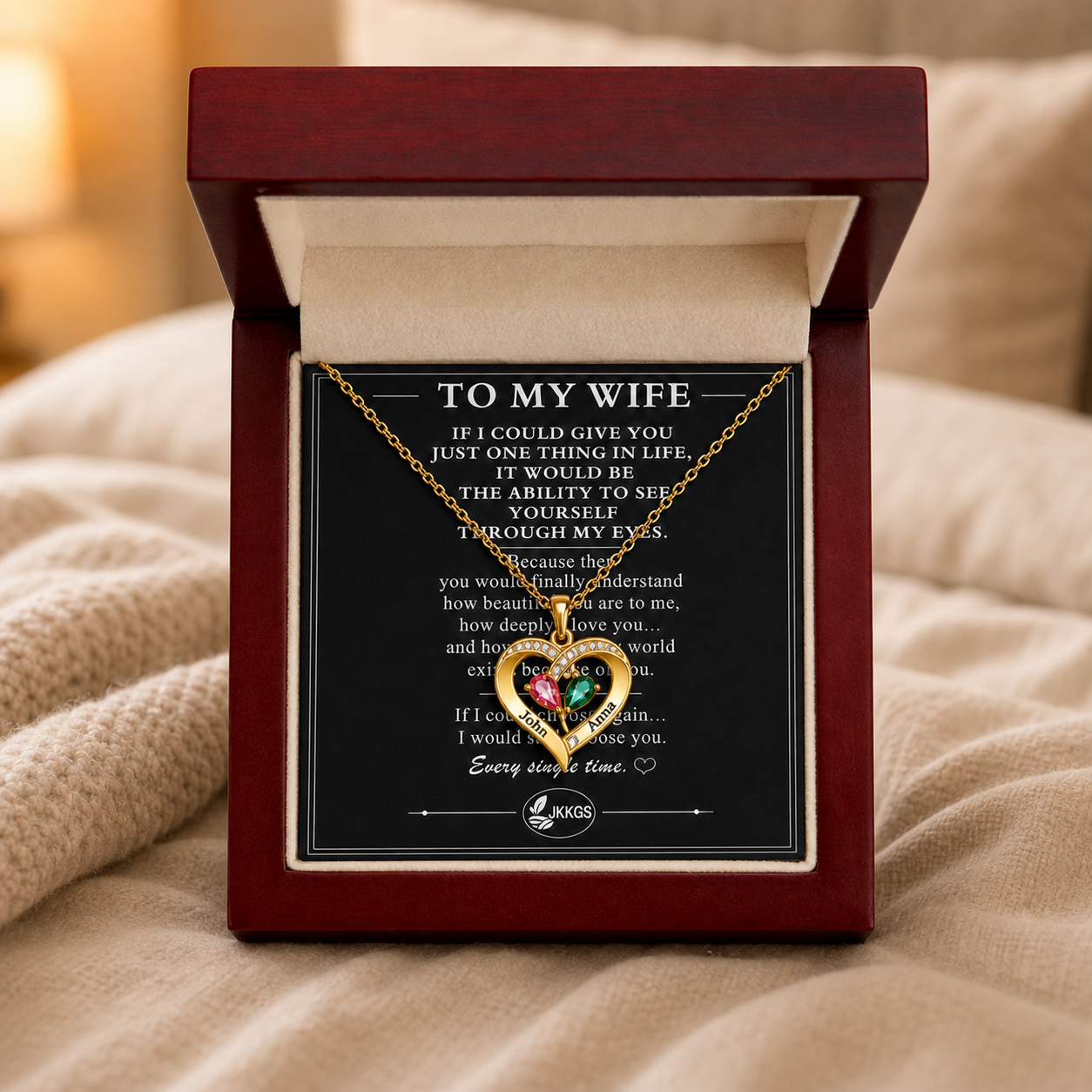 To My Wife - Forever in My Heart Pendant Gift Set