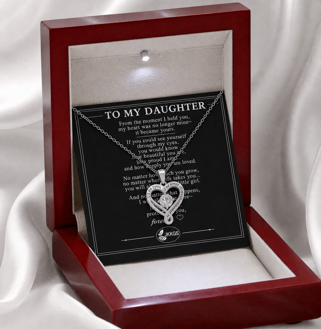 To My Daughter - Timeless Elegance Pendant Necklace