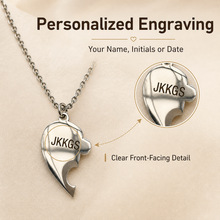 To My Daughter Matching Split Heart Necklace Set